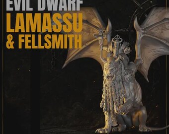 MeshyMesh Zły krasnolud Lamassu i Fellsmith