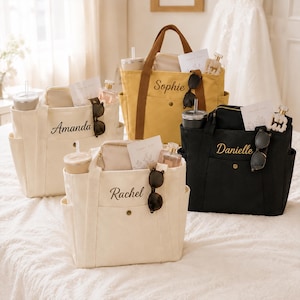 Personalisierte Mitarbeitertasche, Arbeitstasche mit individuellem Namen, bestickte Mitarbeitertasche, Geschenk zur Mitarbeiteranerkennung, Firmengeschenk, Bürogeschenk