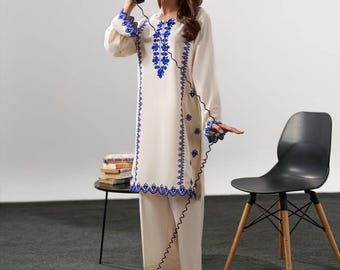 Vestido pakistaní estampado floral para mujer, conjunto de traje Anarkali de algodón, vestido maxi modesto, ropa étnica de verano.