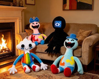 Nightmare Critters Plüsch, Poppy Playtime Kapitel 4, Grüner Dino & Big Lion Plüsch, Horror Spiel Stofftier