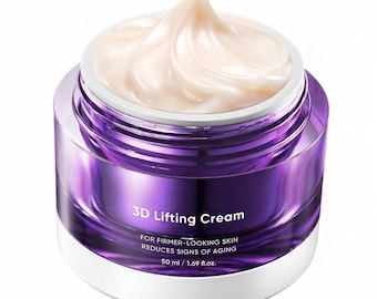 Crema de noche reafirmante 3D para rostro y cuello. Cuidado nocturno.