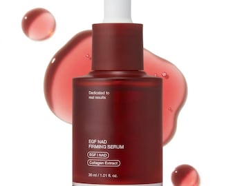 Siero rassodante EGF e NAD+ con estratto di collagene e peptidi per la cura della pelle anti-età, stile coreano, 30 ml.