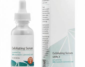 Sérum de ácido mandélico de nivel 2 para textura irregular y decoloración visible.