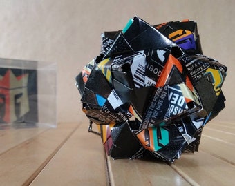 Origami Can Art, Hand-folded from Recycled REIGN ENERGY DRINK Cans, Mixed Flavors