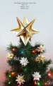PAPYRUS Origami Christmas Tree Topper - Gold Star, Classic, XMas, Modern, Traditional, Classy, Timeless, Original