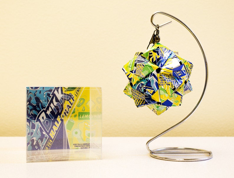 Lipton Brisk Half /& Half Origami Upcycled Recycled Repurposed Reused Art.