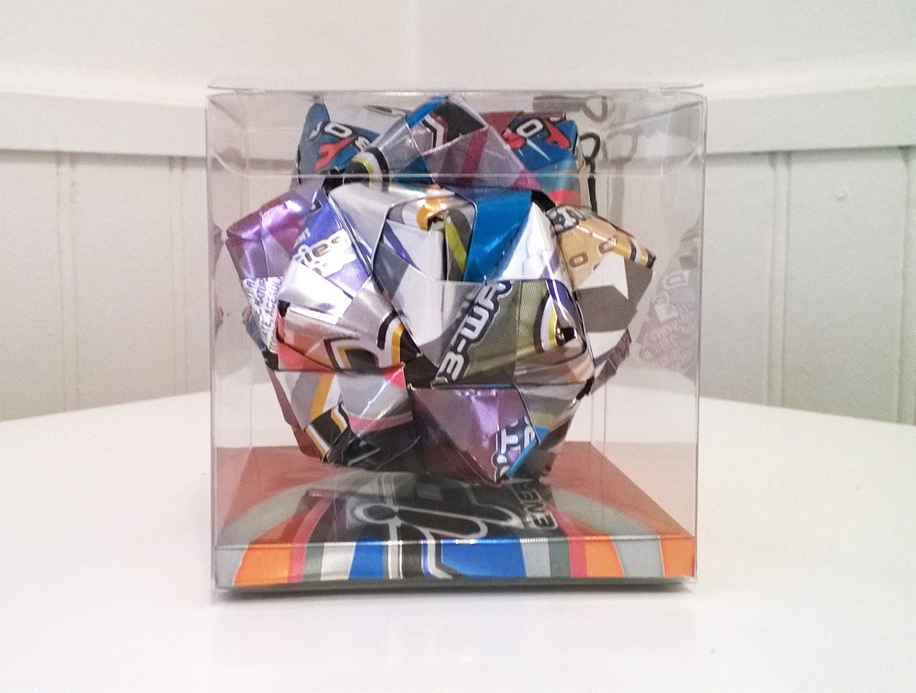 RIPIT Energy Drink Can Art Origami Ornament // Upcycled Etsy