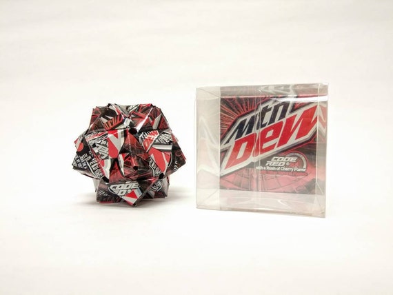 Mountain Dew Code Red Can Christmas Ornaments Origami Etsy