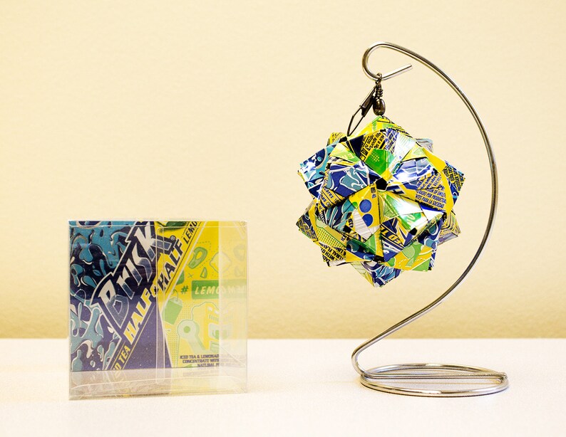 Lipton Brisk Half /& Half Origami Upcycled Recycled Repurposed Reused Art.