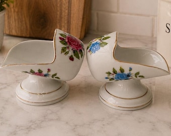 1940's Richard Japan Pair of Porcelain Sugar Scuttles
