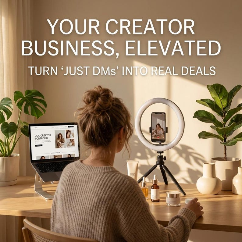 UGC Portfolio Template Bundle 4 Styles, Content Creator Media Kit, Canva Editable Press Kit, Influencer Brand Pitch, Instant Download image 9