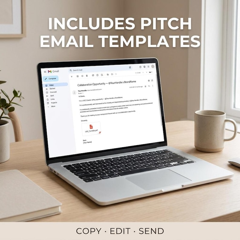UGC Portfolio Template Bundle 4 Styles, Content Creator Media Kit, Canva Editable Press Kit, Influencer Brand Pitch, Instant Download image 7