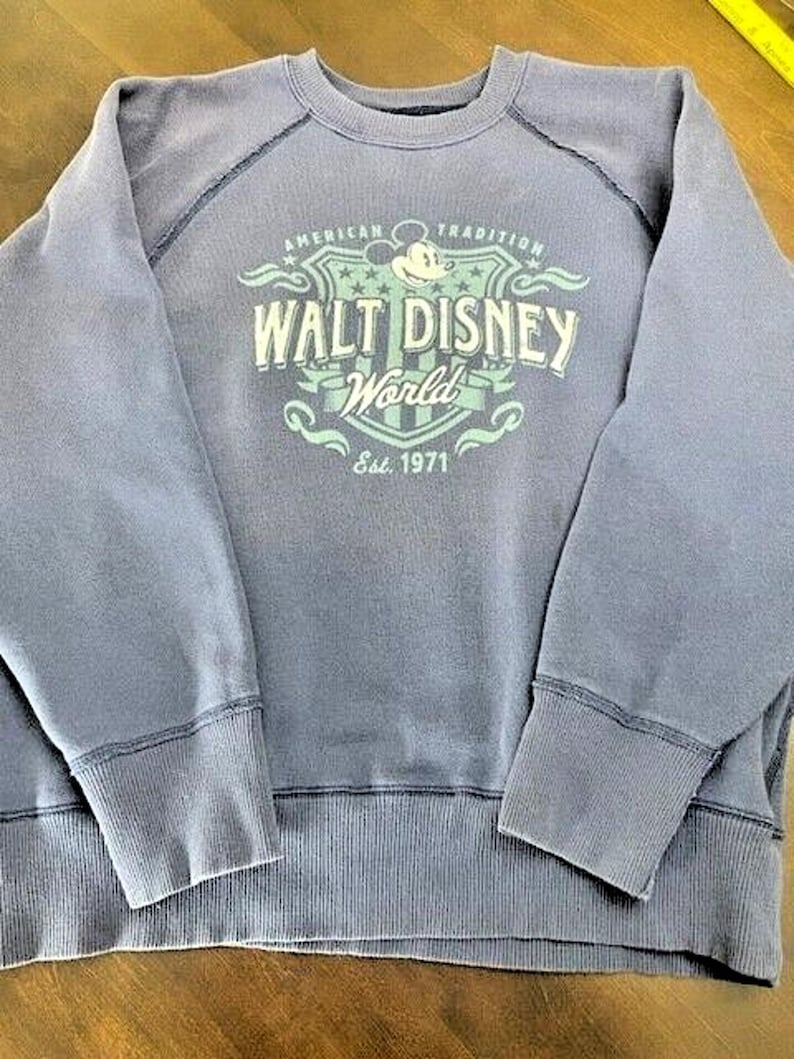 Vintage Walt Disney World Sweatshirt Crewneck Y2K Mickey Mouse Disney Park Large 画像 1