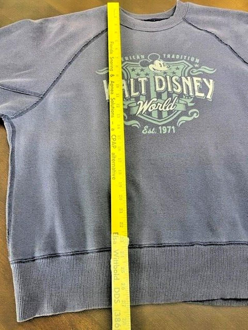 Vintage Walt Disney World Sweatshirt Crewneck Y2K Mickey Mouse Disney Park Large 画像 3