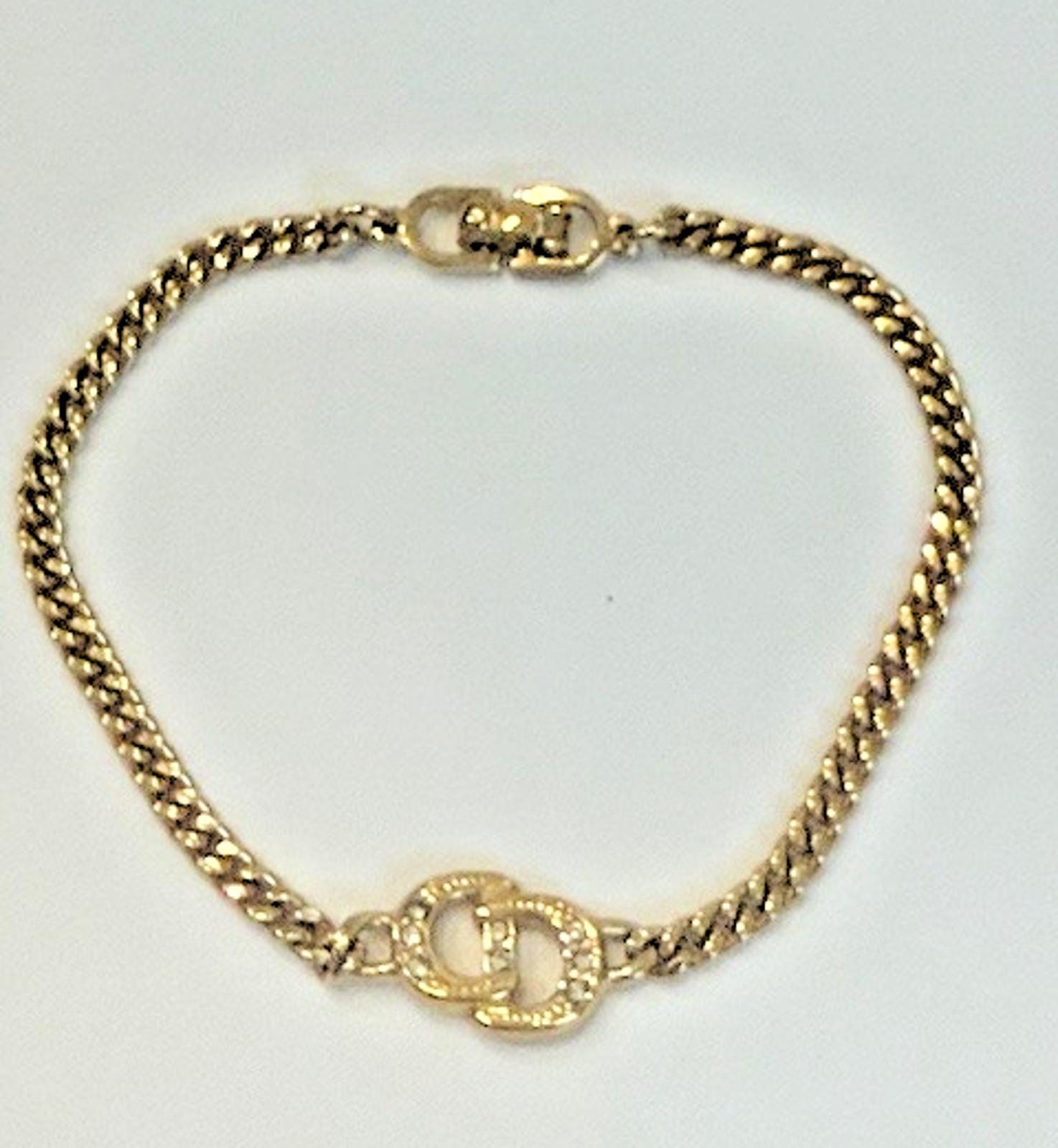 Vintage Christian Dior Logo Bracelet - Etsy