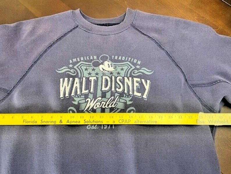 Vintage Walt Disney World Sweatshirt Crewneck Y2K Mickey Mouse Disney Park Large 画像 2