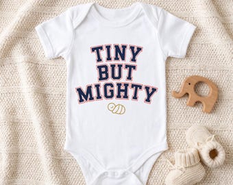 Babyromper Tiny But Mighty, NICU Homecoming-outfit, cadeau preemie Shower