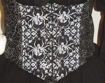 RENAISSANCE PIRATE VICTORIAN HALLOWEEN WITCH COSTUME WOMEN WENCH CORSET BODICE