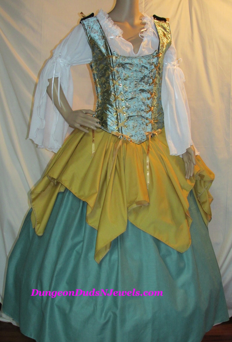 Dress Like A Pirate Renaissance Gypsy Thick Cotton Petal Skirt