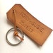 Personalised Leather Tags, Personalized Hand Stamped Leather Labels,Leather Keyrings, Personalised Keychain, Stocking stuffer 