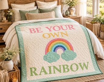 Be Your Own Rainbow-quiltpatroon, moderne quilthandleiding voor babykamer (pdf)