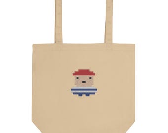 Quartermaster - Tote Bag - Pixel Art Pirate (Embroidered)