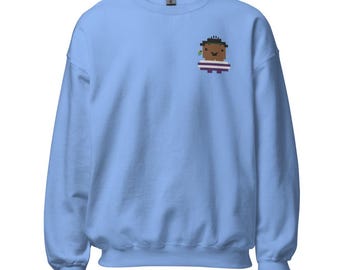 Quartermaster - Crew Neck - Pixel Art Pirate (Embroidered)