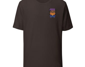 Quartermaster - T-shirt - Pixel Art Pirate (Embroidered)