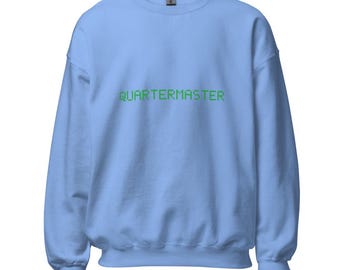Quartermaster - Crew Neck - Pixel Art Pirate (Printed)