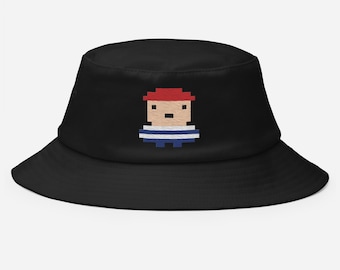 Quartermaster - Bucket Hat - Pixel Art Pirate (Embroidered)