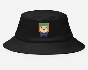Quartermaster - Bucket Hat - Pixel Art Pirate (Embroidered)