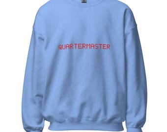 Quartermaster - Crew Neck - Pixel Art Pirate (Printed)