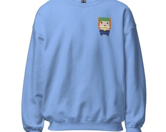 Quartermaster - Crew Neck - Pixel Art Pirate (Embroidered)