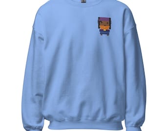 Quartermaster - Crew Neck - Pixel Art Pirate (Embroidered)