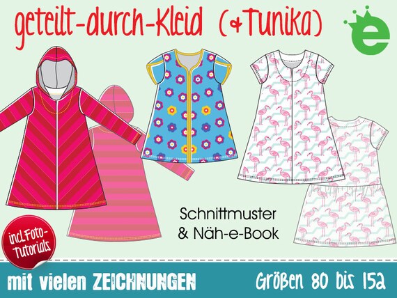 GERMAN Instructions Divided Dress Girls Sewing Pattern Sizes - Etsy
