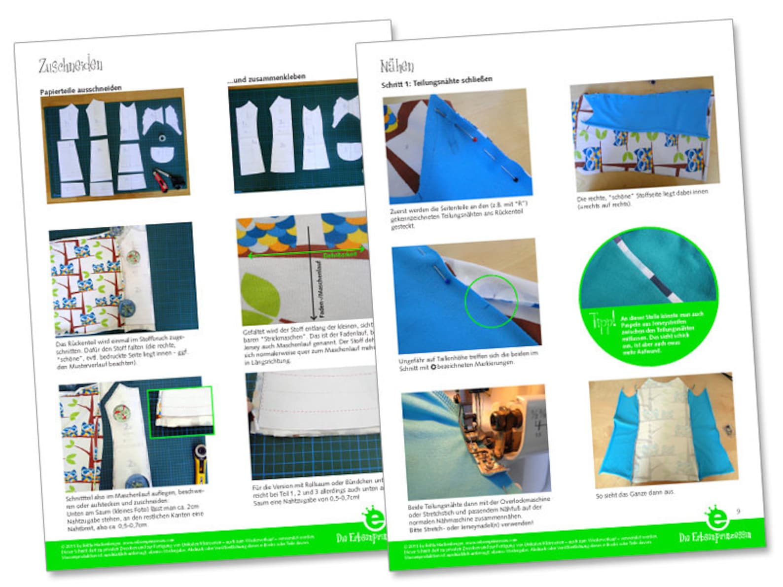 Pdf Ebook and Sewing Pattern Jersey Knit Dress for Girls Etsy