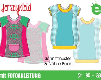 GERMAN version Jersey knit dress  pdf e-book and sewing pattern