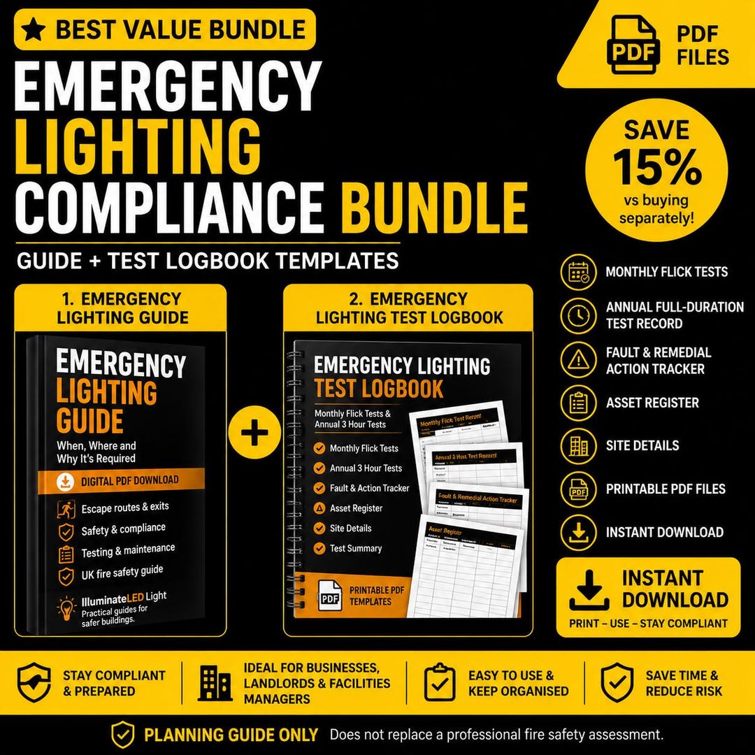 SAVE Bundle* Emergency Lighting Bundle UK, Emergency Lighting Guide and ...