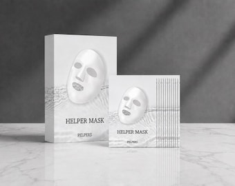 K-Beauty Mask w płachcie z peptydami, nawilżająca koreańska maska do twarzy, 10 szt.