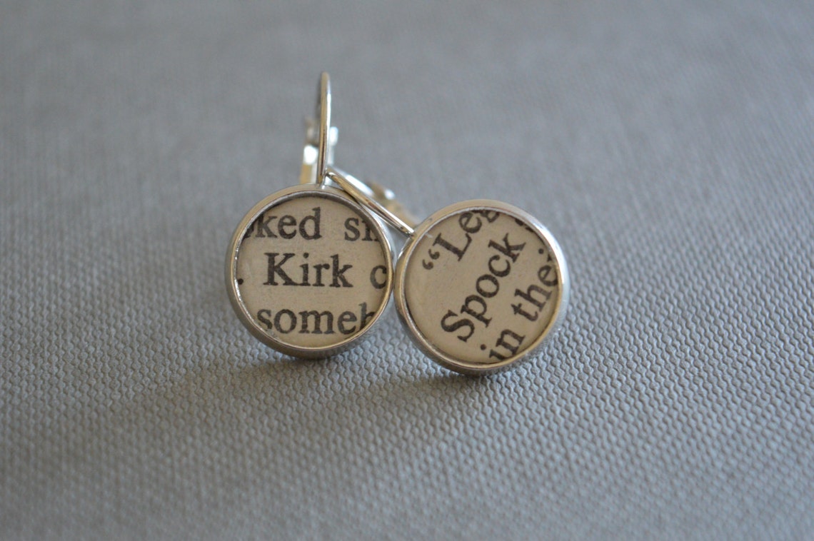 Star Trek Jewelry Kirk and Spock Earrings - Etsy