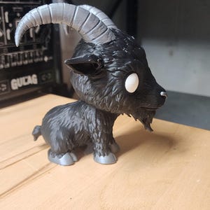 Oversized Black Phillip (The Witch) Goat Fan Art Collectible Figure – Multi-Color Horror Display image 3