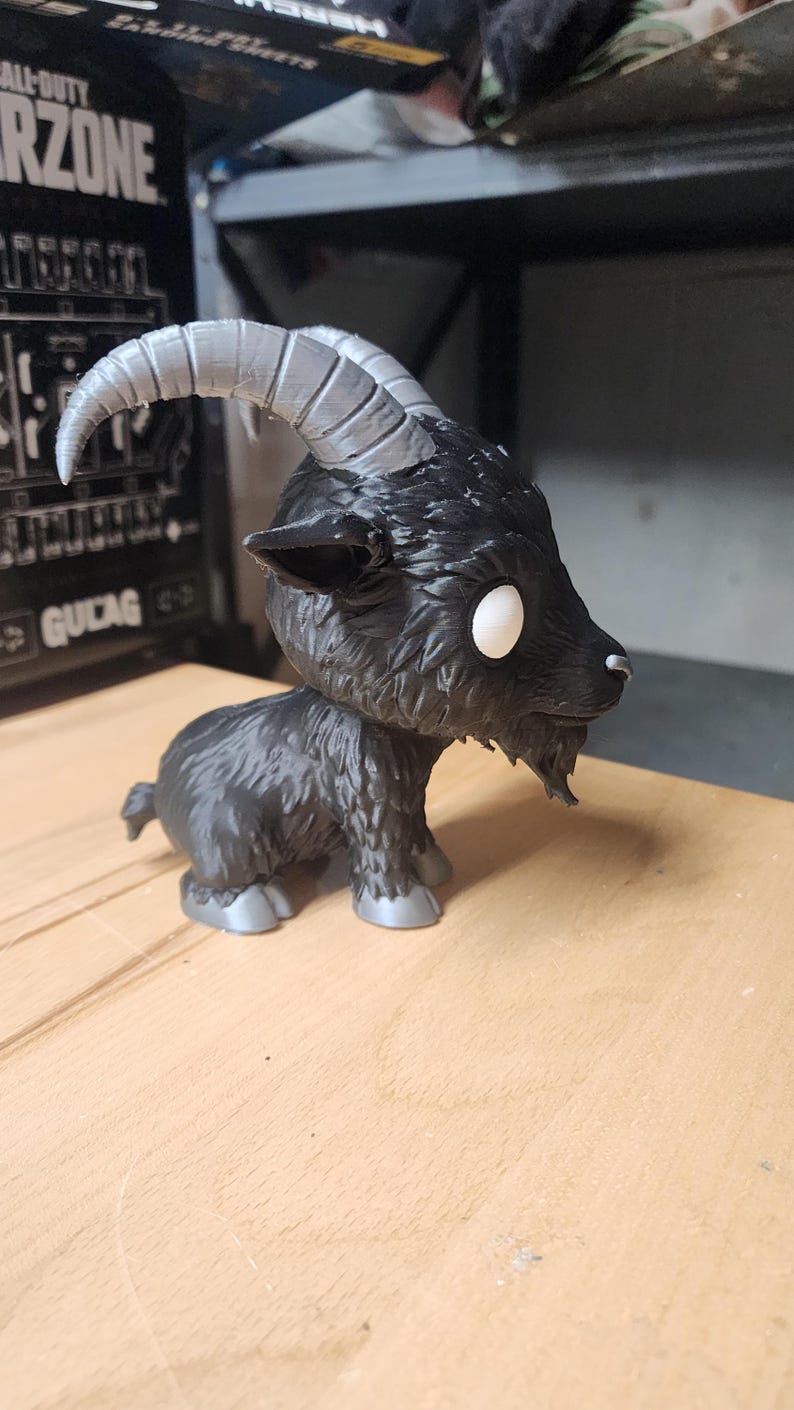 Oversized Black Phillip (The Witch) Goat Fan Art Collectible Figure – Multi-Color Horror Display image 3