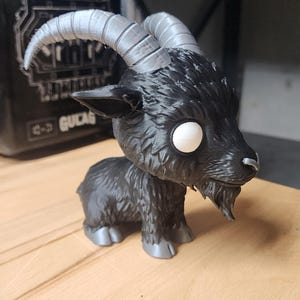 Oversized Black Phillip (The Witch) Goat Fan Art Collectible Figure – Multi-Color Horror Display image 4
