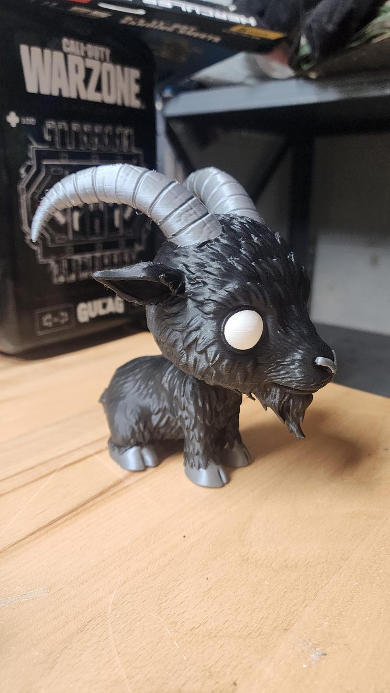 Oversized Black Phillip (The Witch) Goat Fan Art Collectible Figure – Multi-Color Horror Display image 4