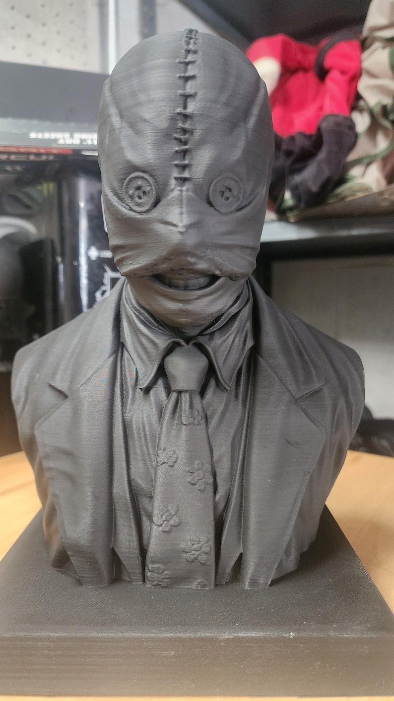 Button Face Bust Statue (Nightbreed) FAN ART | Primed Ready to Paint image 2