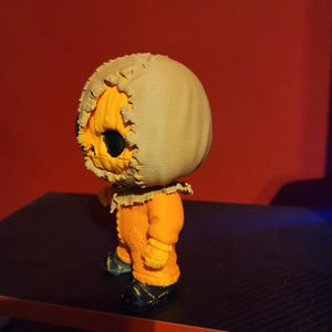 Trick Or Treat Sam Fan Art 5.5 Inch Custom Chibi Figure - Unmasked Edition image 5