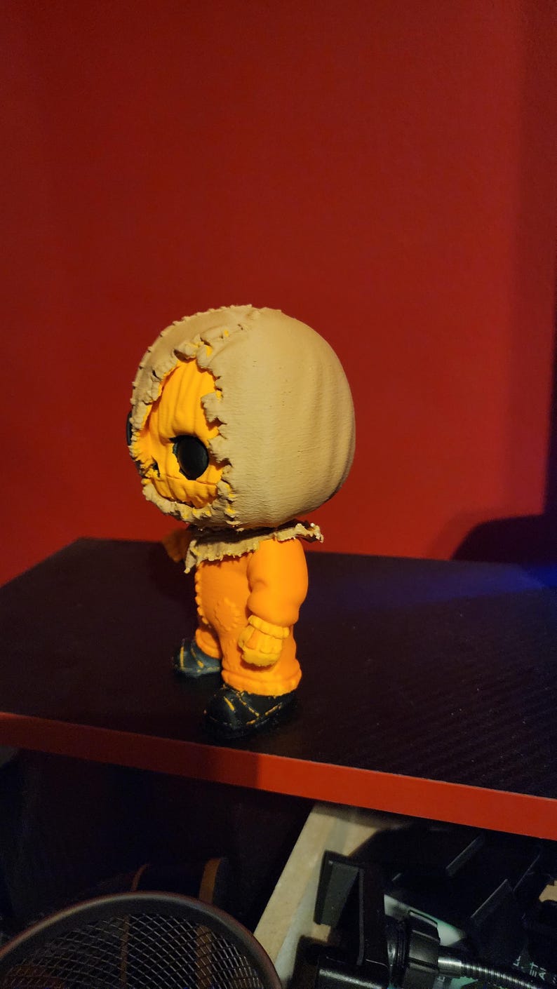 Trick Or Treat Sam Fan Art 5.5 Inch Custom Chibi Figure - Unmasked Edition image 5