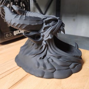Filament Poop Eating Demon Unpainted Version | Funny 3D Printer Desk Monster | Horror Workshop Decor image 7