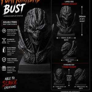 Busto inspirado en Pumpkinhead imagen 2