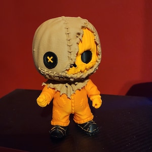 Trick Or Treat Sam Fan Art 5.5 Inch Custom Chibi Figure - Unmasked Edition image 1